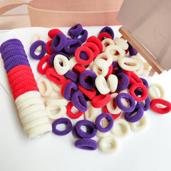 100Pcs Christmas Hair Tie Colorful Hair Accessories For Girls