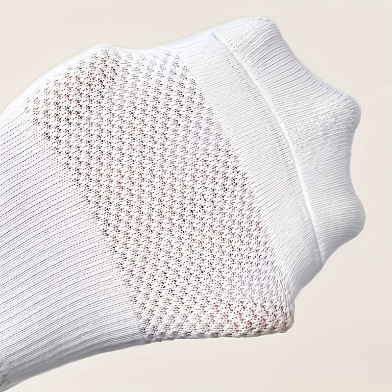 Comfy Solid Socks 2 Pairs Breathable Women's Stockings & Hosiery