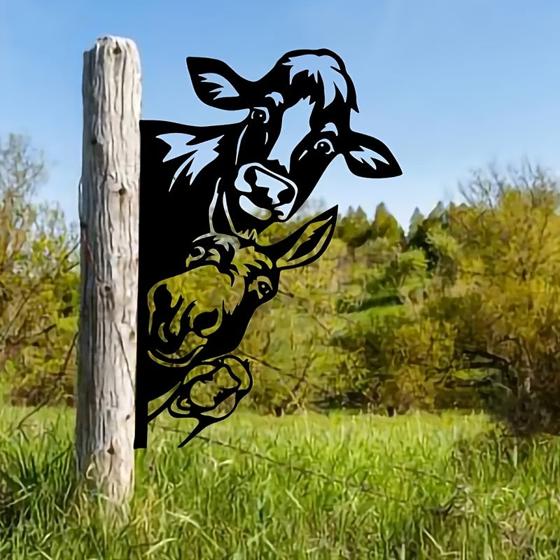 Farm Animal Silhouette Wall Decor for Rustic Outdoor Spaces