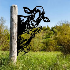 Farm Animal Silhouette Wall Decor for Rustic Outdoor Spaces