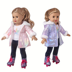 Doll Winter Coat for 35 56 45 Dolls Puffer Jacket Outfit Christmas Birthday Gift