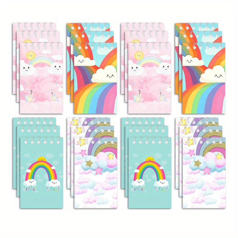 12pcs Mini Rainbow Notebook Party Favors