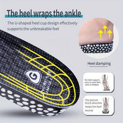 Sports Shock Absorption Insoles High Elastic Deodorant Comfortable
