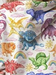 Girls Dino Painting Graphic Hoodie Spring Fall 4-14y