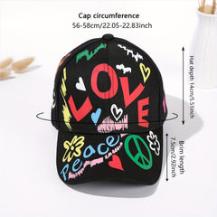 Graffiti Cartoon Baseball Cap Unisex Hip Hop Sun Hat