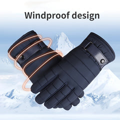 Men's Winter Cycling Gloves Full Finger Touch Screen Windproof
