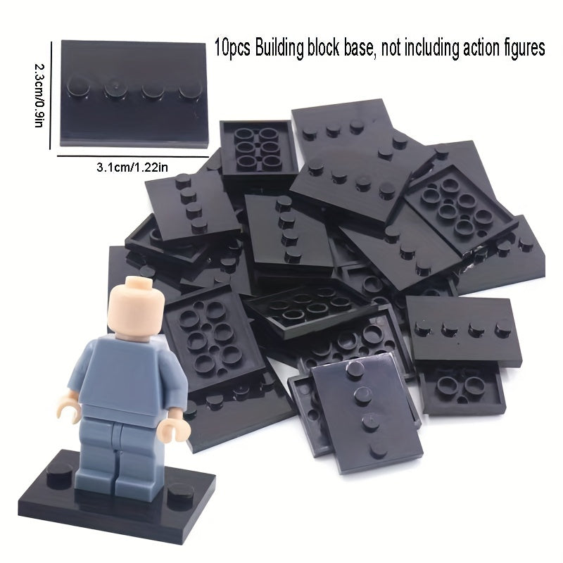 10pcs Small Particle Building Block Doll Base Plate Doll Accessories