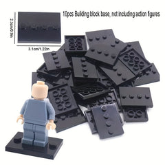10pcs Small Particle Building Block Doll Base Plate Doll Accessories