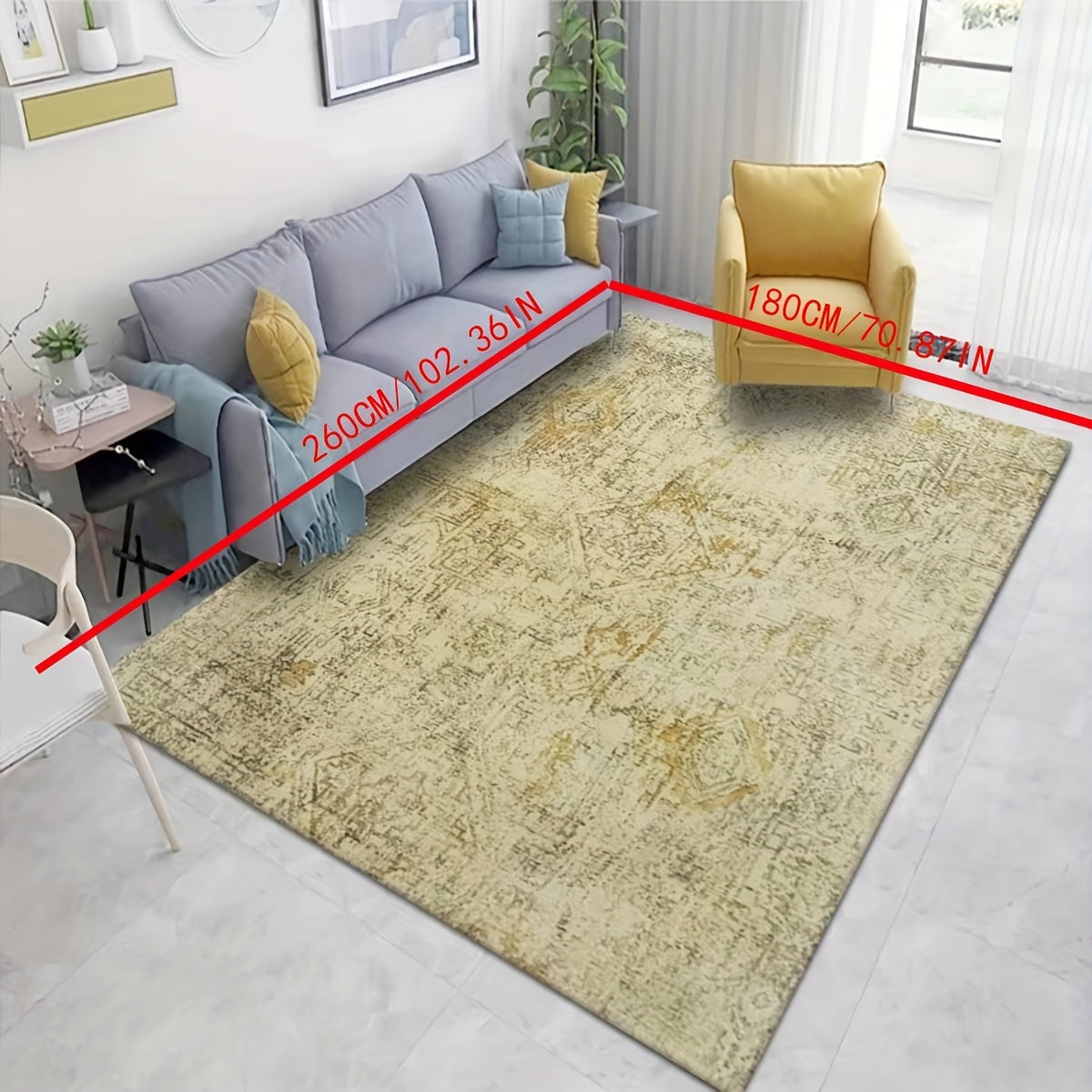 Modern Crystal Fleece Geometric Area Rug Non-Shedding Machine Washable