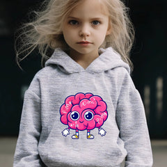 Cartoon Math Brain Pattern 2pcs Breathable Activewear Sets for Girls