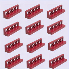 12-Piece Farm and Garden Building Blocks Set with Bridge and Fence