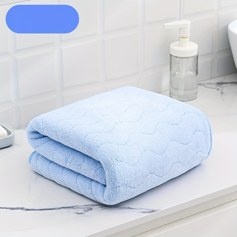 Soft Coral Fleece Bath Towel, Absorbent, Skin-friendly, 27x56.5 inches