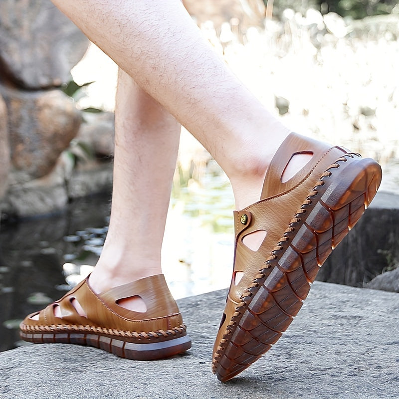 Men's Hollow Out Sandals Non Slip Beach Shoes Summer