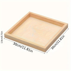 Small Wooden Tray For Handicraft Projects DIY Wooden Tray