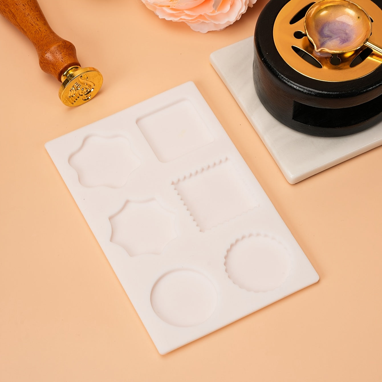 Silicone Pad Fire Paint Stamp Deformation Insulation Tool Coaster DIY