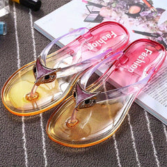 Women's Gradient Flip Flops Casual Flat Slide