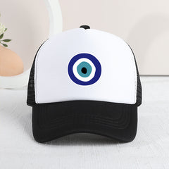 Kids Single-Eye Print Mesh Baseball Cap for Outdoor Activity
