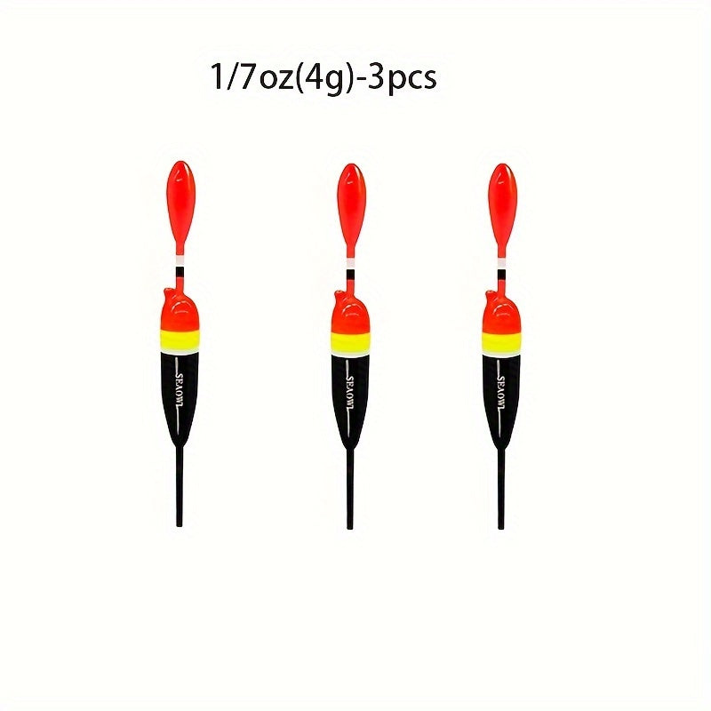 3pcs Fishing Slip Float Kit For Crappie Panfish Trout Bass Fishing