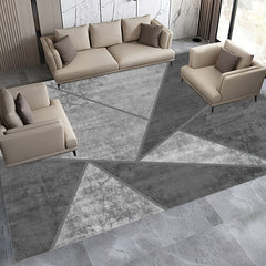 Large Geometric Washable Carpet - Anti-Skid, Waterproof, Antifouling