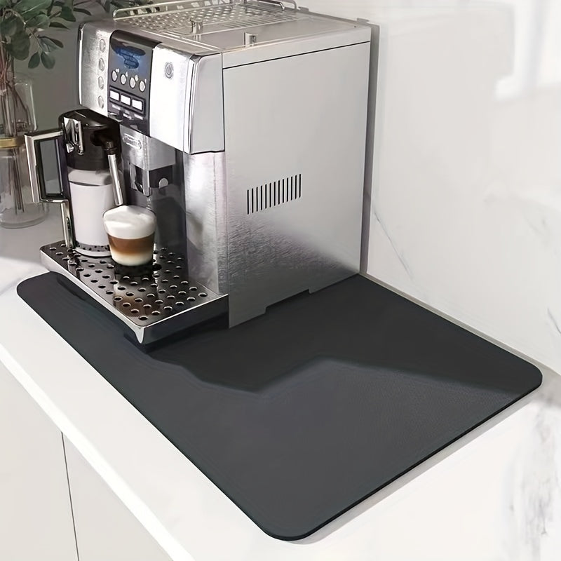 Absorbent Coffee Mat Kitchen Counter Waterproof Plate Drying Mat Microfiber