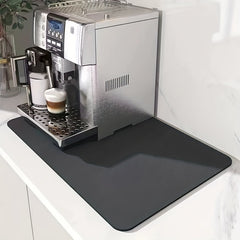 Absorbent Coffee Mat Kitchen Counter Waterproof Plate Drying Mat Microfiber