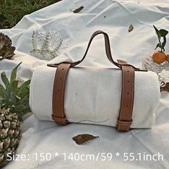 1pc 150 Picnic Mat With Strap Outdoor Camping Tablecloth