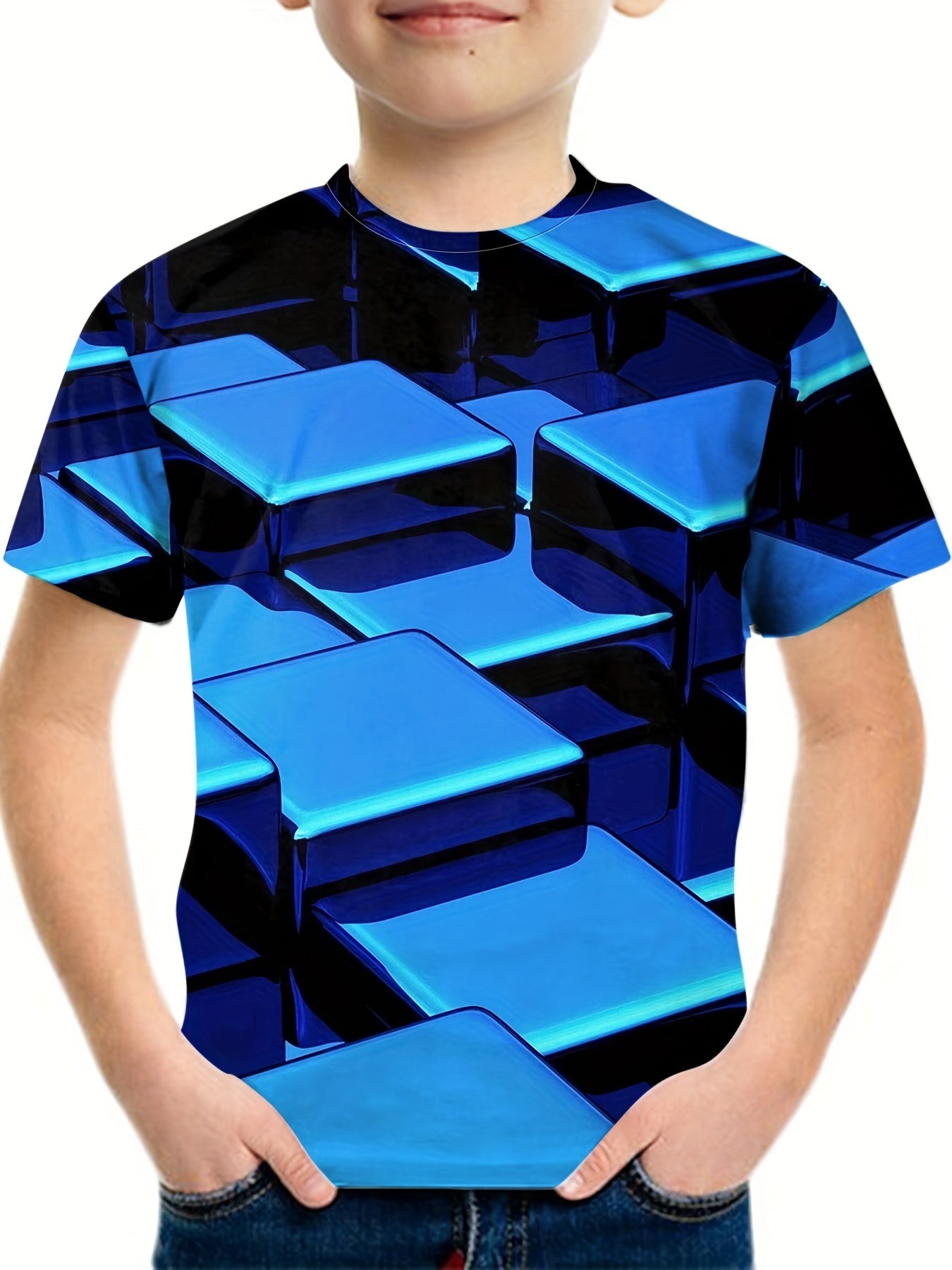 Kid's Active Stretch Short Sleeve T-shirt for Summer