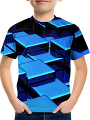 Kid's Active Stretch Short Sleeve T-shirt for Summer