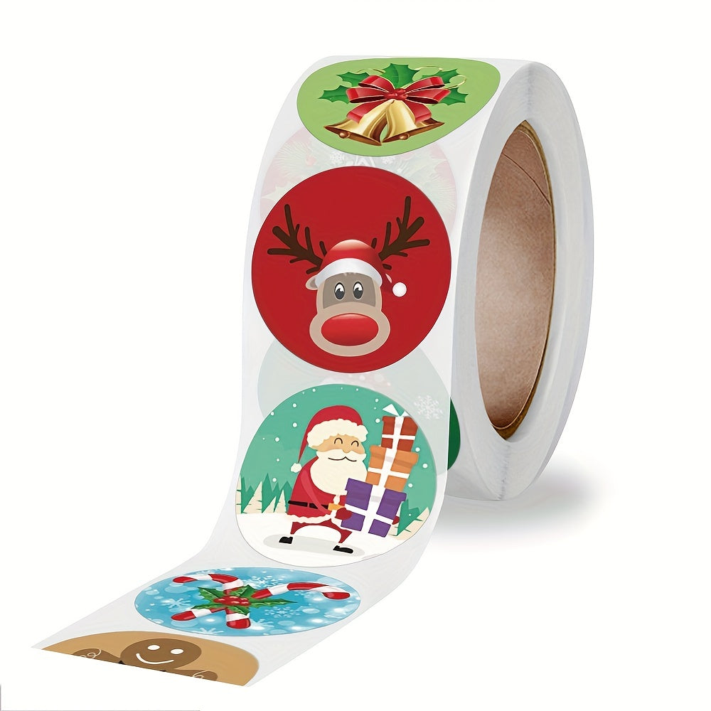 500pcs Christmas Decoration Stickers Gift Series Commercial Labels