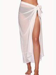 Solid Beach Wear Sarong Skirt Women's Clothing