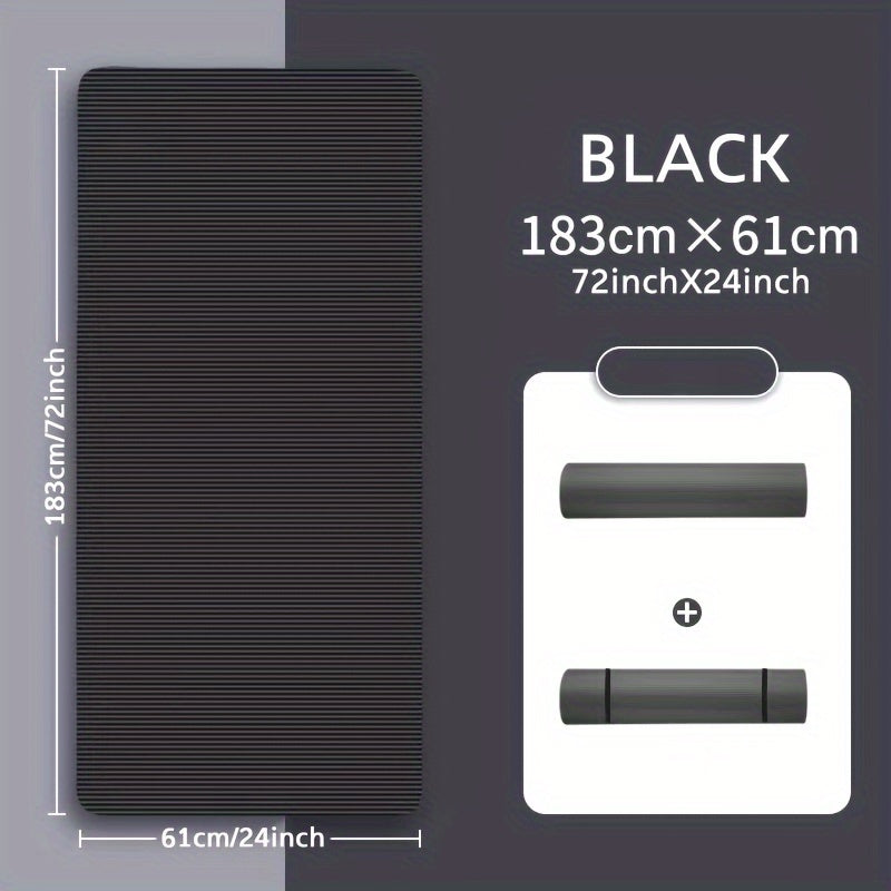 Thick 31in Yoga Mat w/ Carry Strap