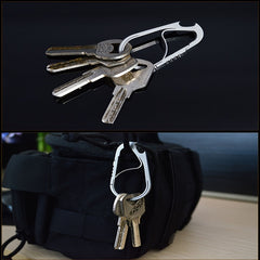 Stainless Steel Carabiner Keychain for Backpack