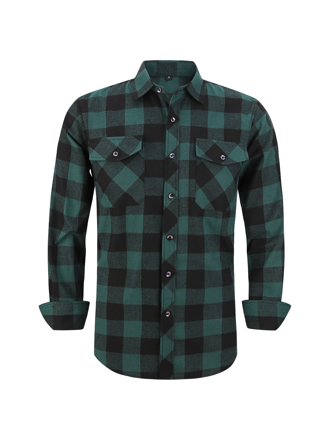 Men's Casual Plaid Button Up Shirt
