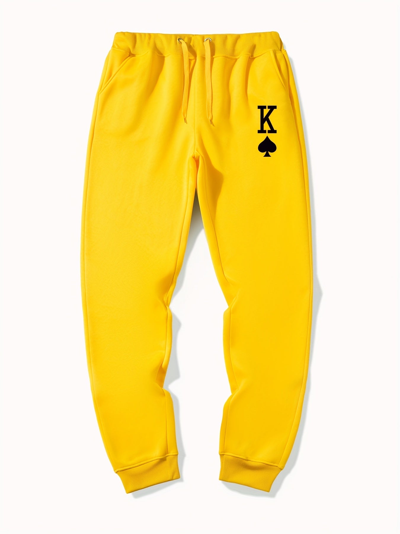 Spades King Joggers: Stretch Graphic Drawstring Sweatpants