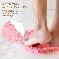 Foot & Back Shower Scrubber Silicone Bath Massage Pad