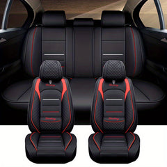 Universal Car Seat Cover Four Seasons PU Leather Wear Resistant Waterproof