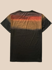 Men's Printed Sports T-shirt Round Neck Tee Shirt for Summer
