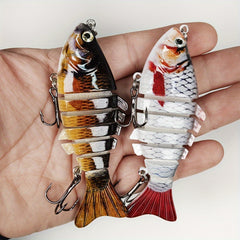 5pcs Lifelike 7 Segment Swimbait 15g Crankbait Fishing Tackle