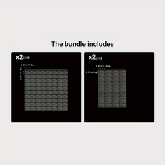 40pcs Double sided Adhesive Blind Box Foot Stickers Non-marking Strong Stickers