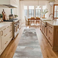 Abstract Runner Rug Soft Hallway Oriental Long Modern Laundry Room