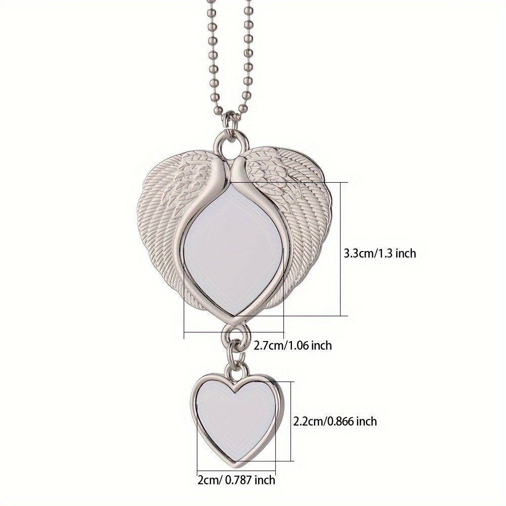 10pcs Blank Car Pendant Key Chain Set DIY Crafts