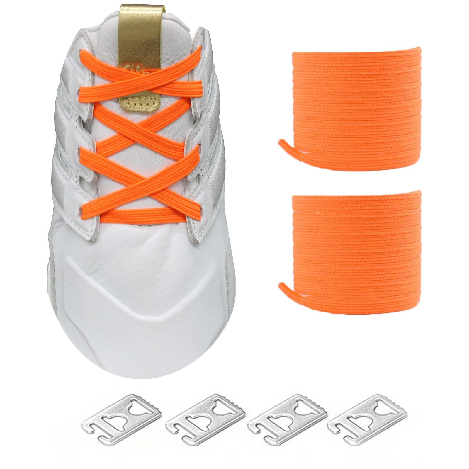 Elastic No Tie Shoelaces System for Adult and Kids Shoes