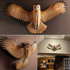 Owl Wall Decorative Ornaments Resin Craft Collectibles Home Decor