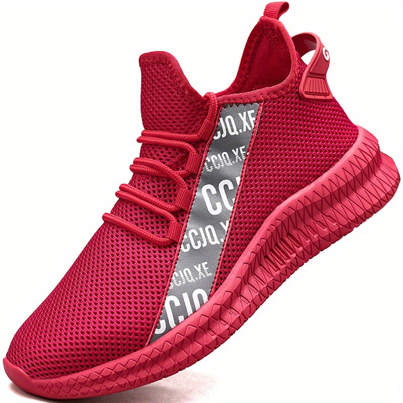 Men's Casual Mesh Lace-up Sneakers Anti-skid Shoes