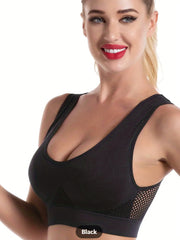 2pcs Wireless Cut Out Sports Bras for Women