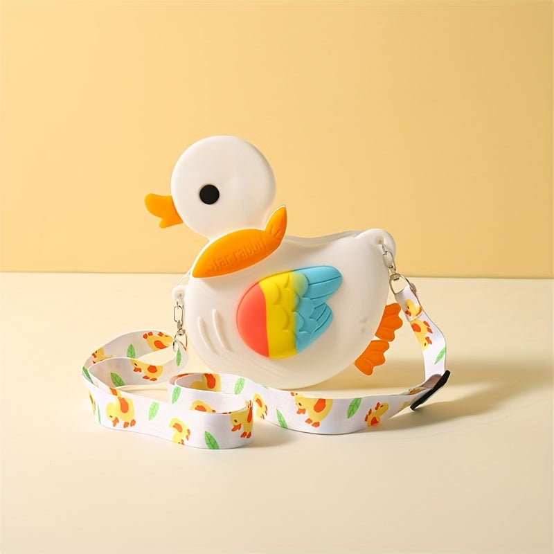 Cartoon Duck Messenger Bag Coin Purse Wallet for Kids