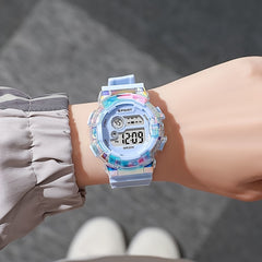 Vibrant Multifunctional Digital Watch Luminous Display Stopwatch Date Functions