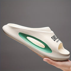 Men's Non Slip Platform Slides Soft Sole Cloud Slides Indoor Outdoor
