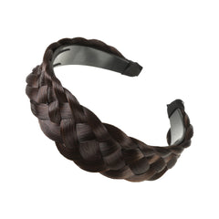 Synthetic Braided Hairband Wide Plaited Braids Headband