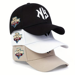 YORK Embroidery Baseball Cap Casual Adjustable Sun Hat Unisex Hip Hop Dad Hats